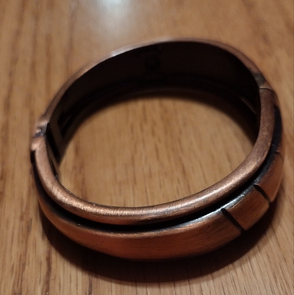 Heavy Solid Copper Cuff Bracelet - image 5